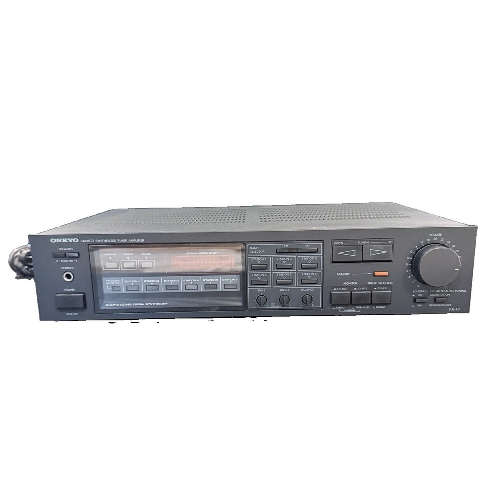 Onkyo TX-17 Quartz Synthesized Tuner Amplifier Stereo Receiver AS-IS For Parts